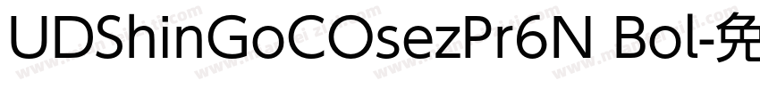 UDShinGoCOsezPr6N Bol字体转换